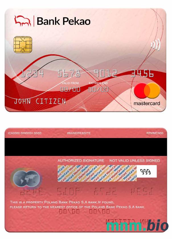 Poland Bank Pekao S.A bank mastercard